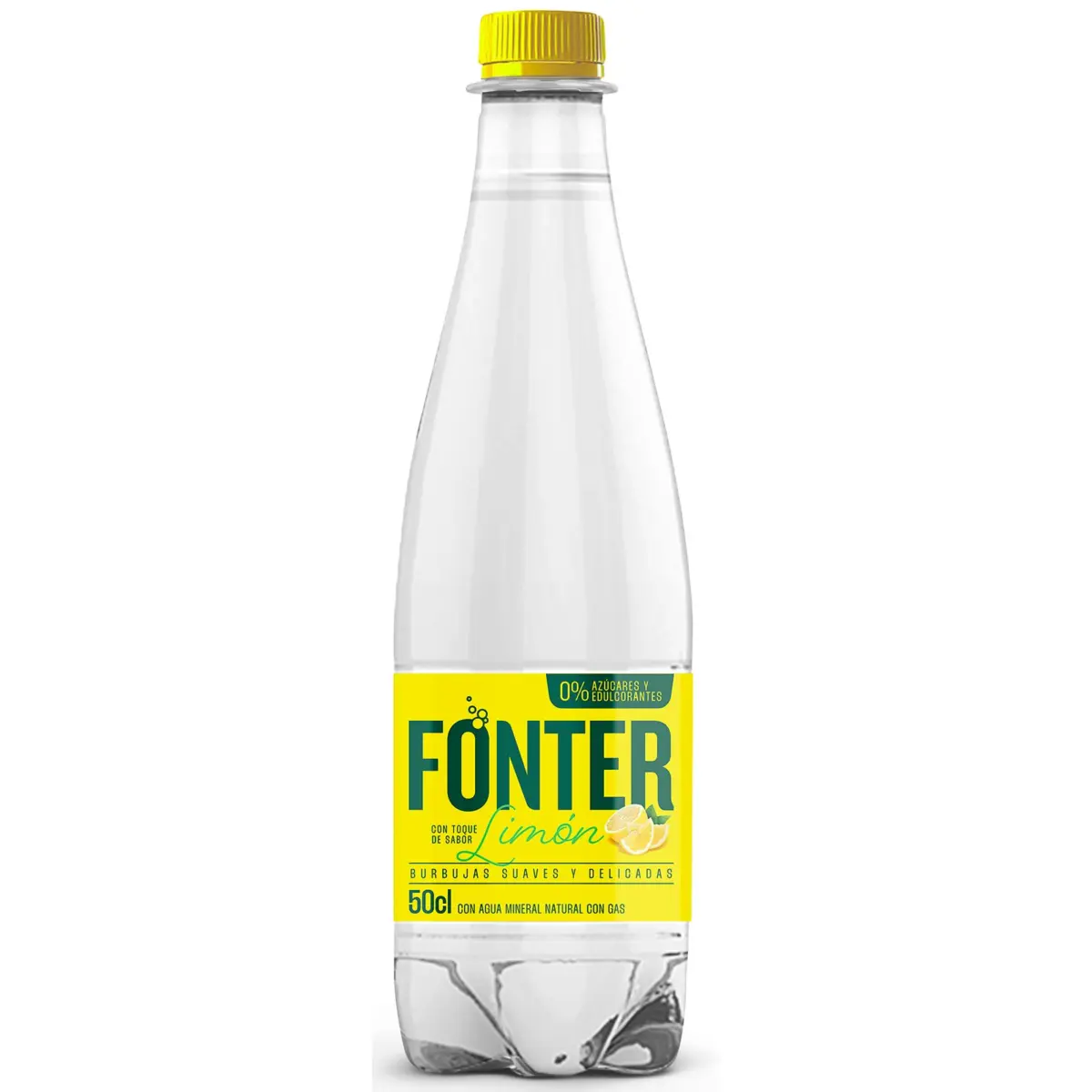 Sparkling water with lemon Fonter PET bottle