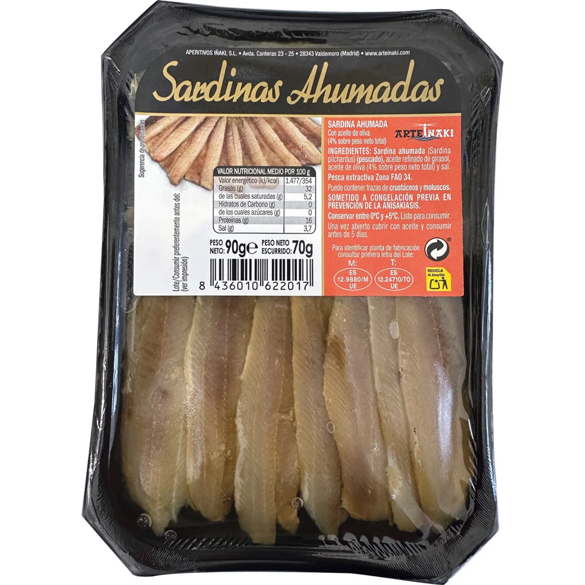 Копченые сардины Arteiñaki