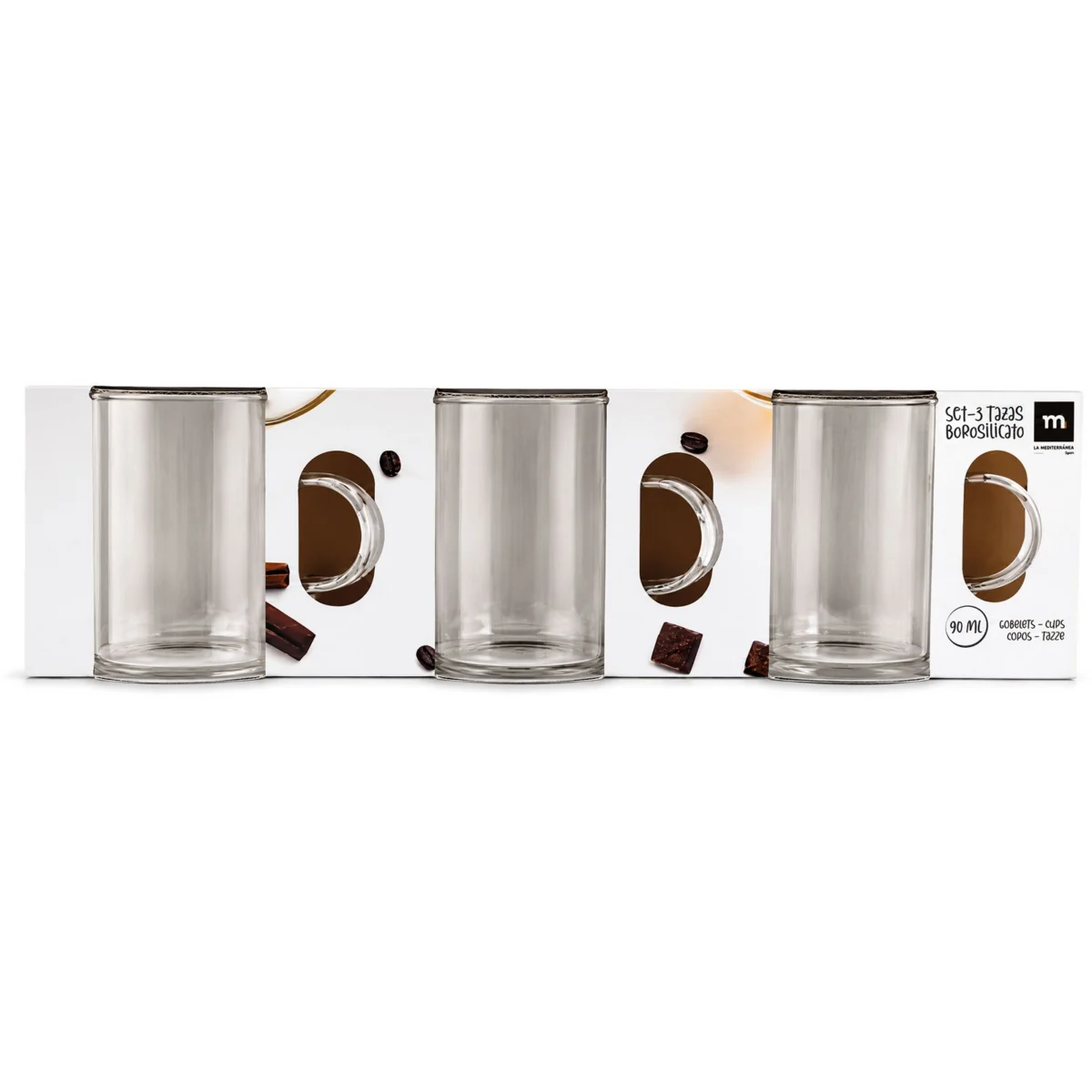 3er-Set Tassen 90ml