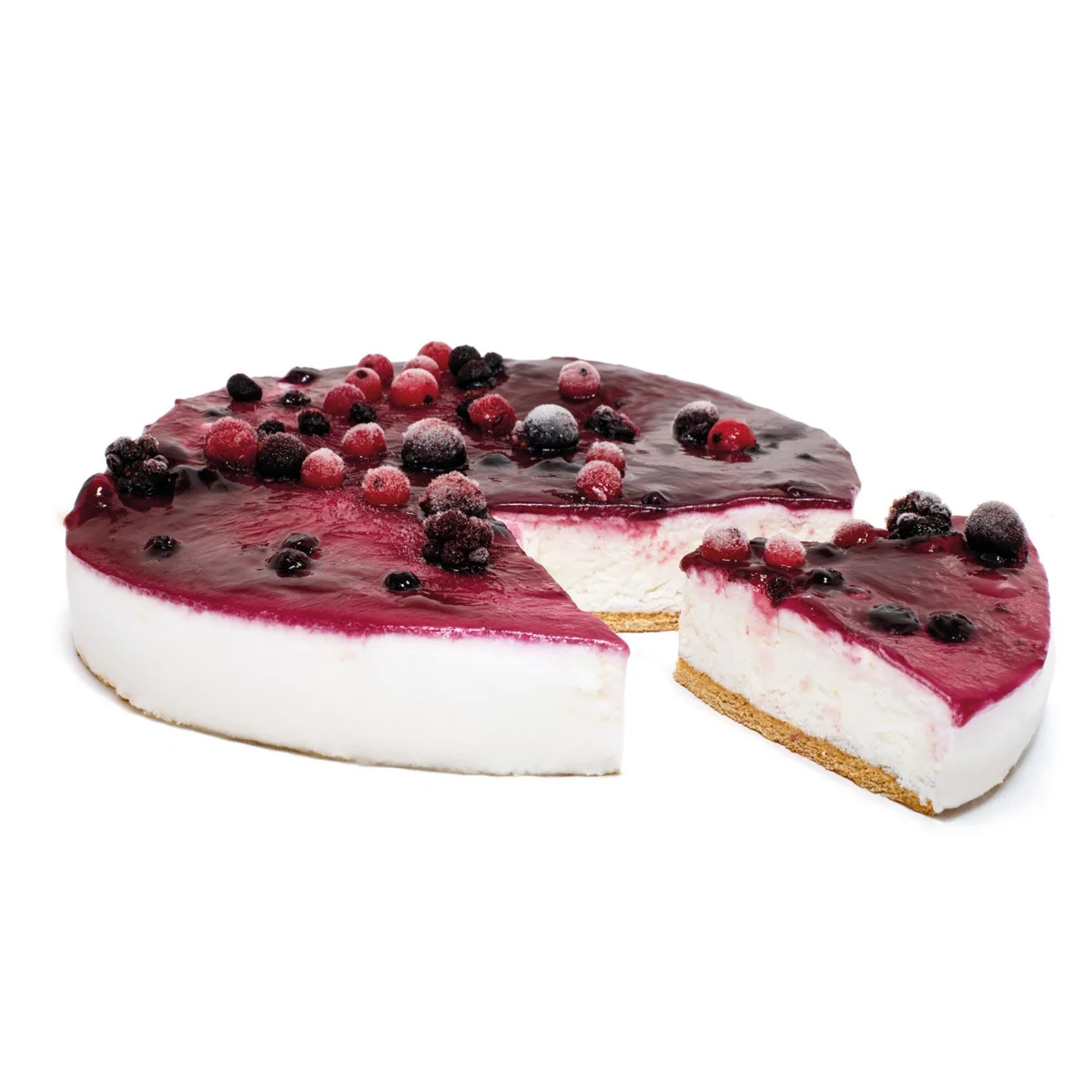 Joghurtkuchen mit roten Früchten