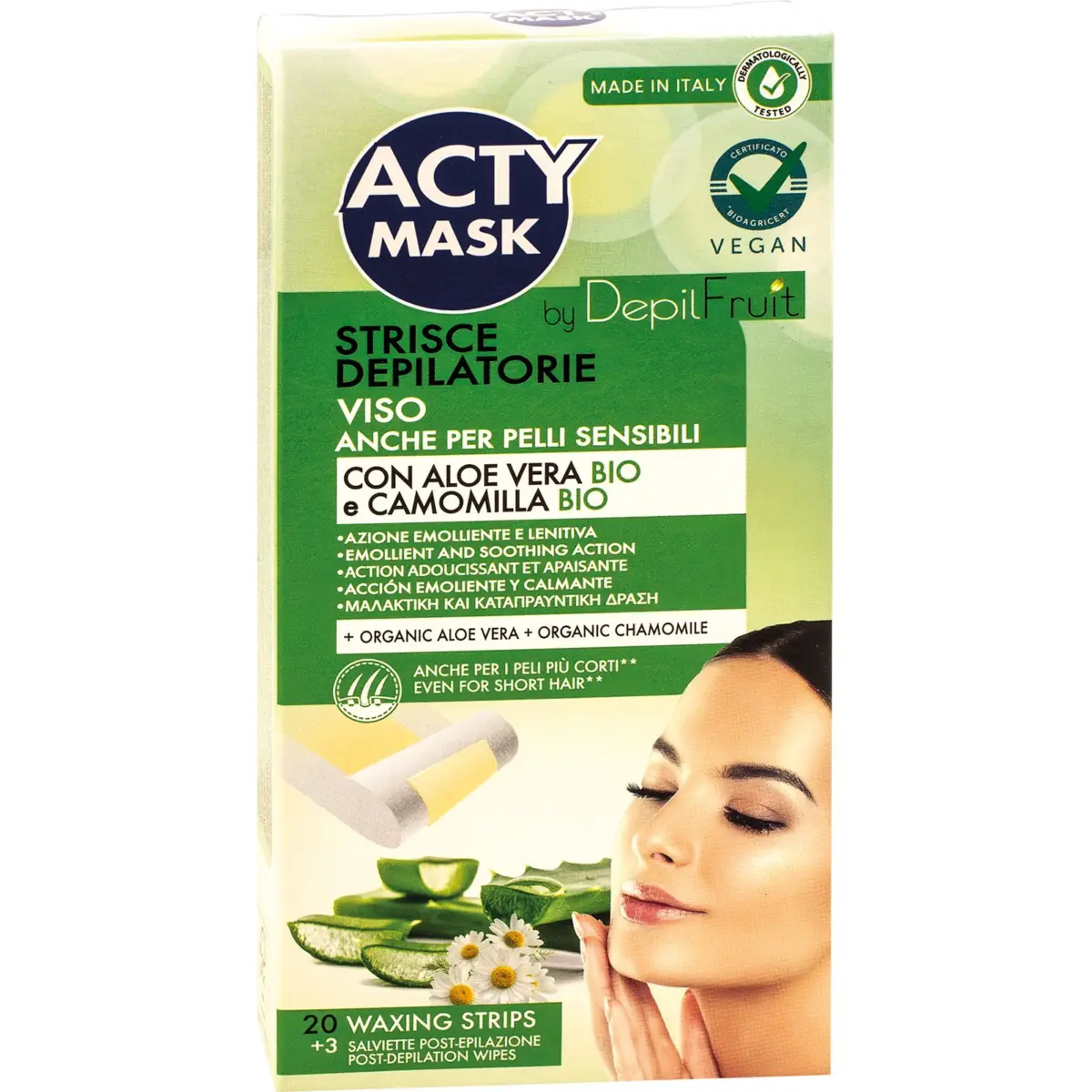 Полоски для депиляции лица Acty Mask