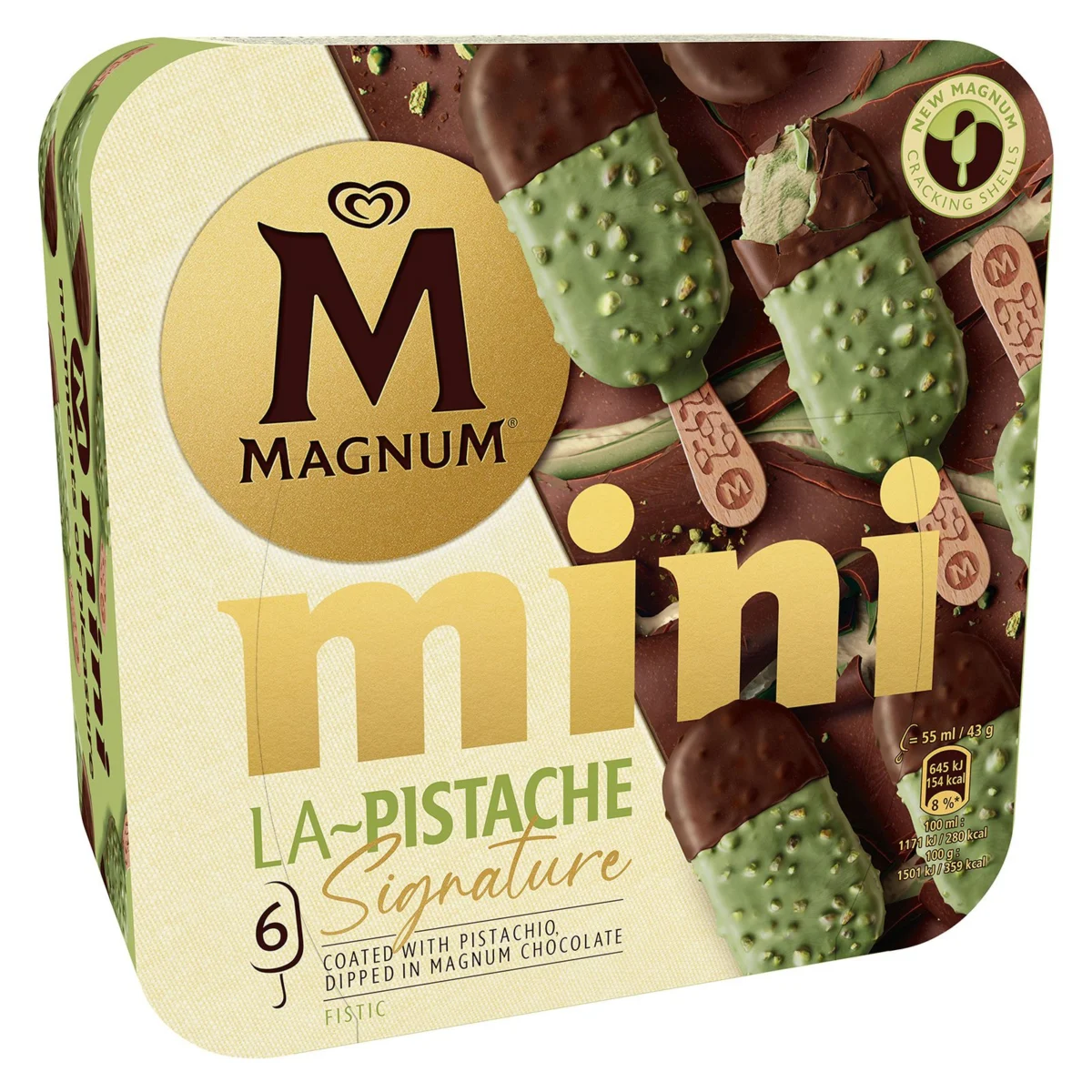 Magnum Mini Le Pistache 6 Unidades