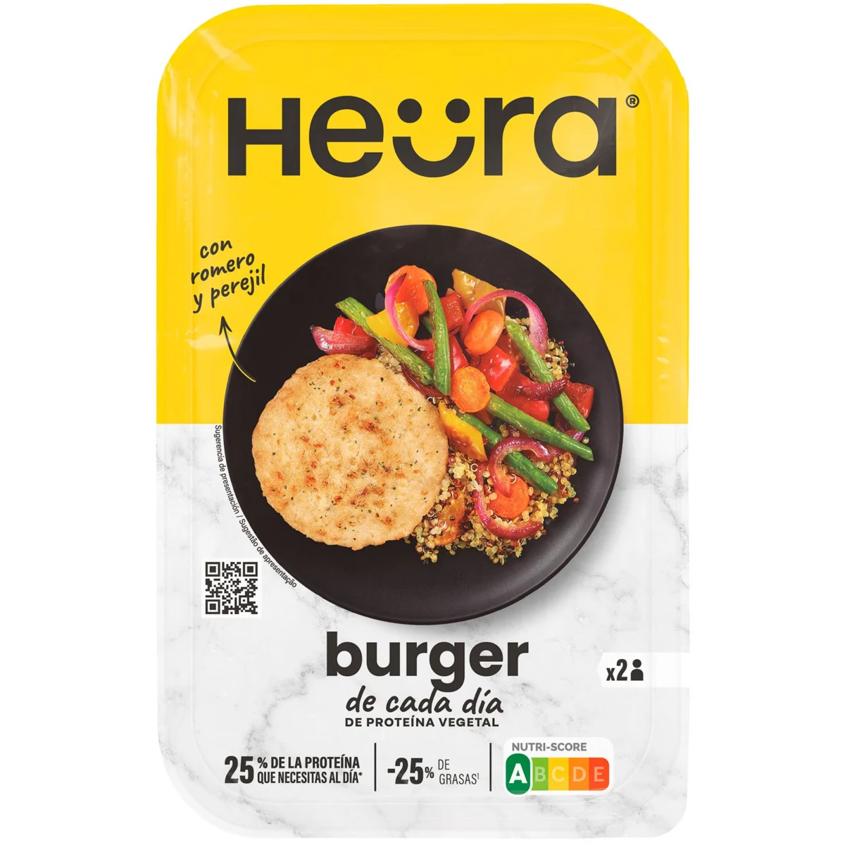 Plant-Based Burger Cada día Heura