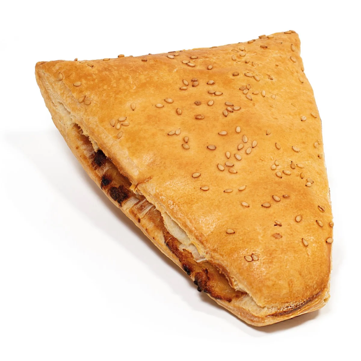 Triangle with onion 23%, cheese 16% and ham 3%