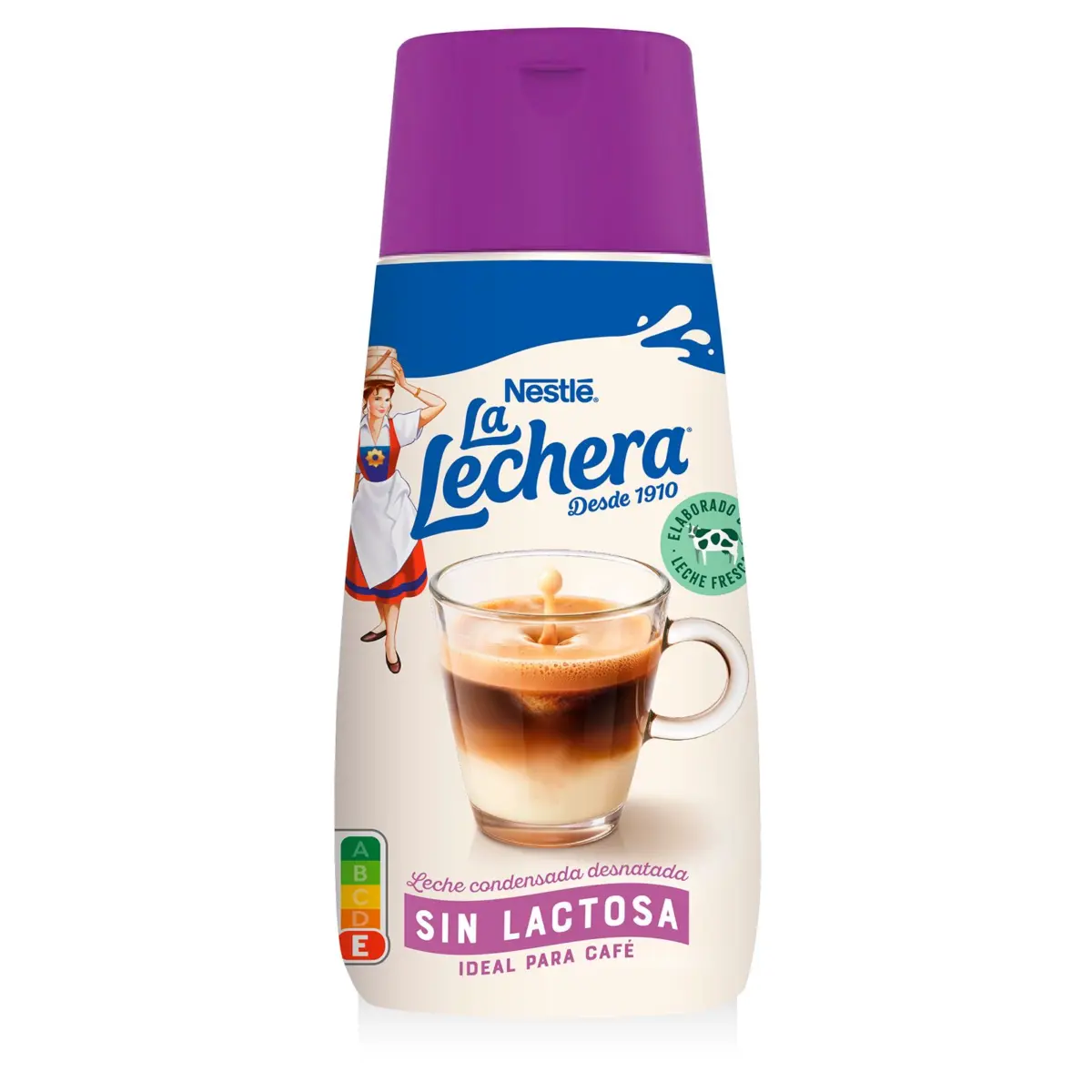 Lait concentré sans lactose Sirvefácil La Lechera