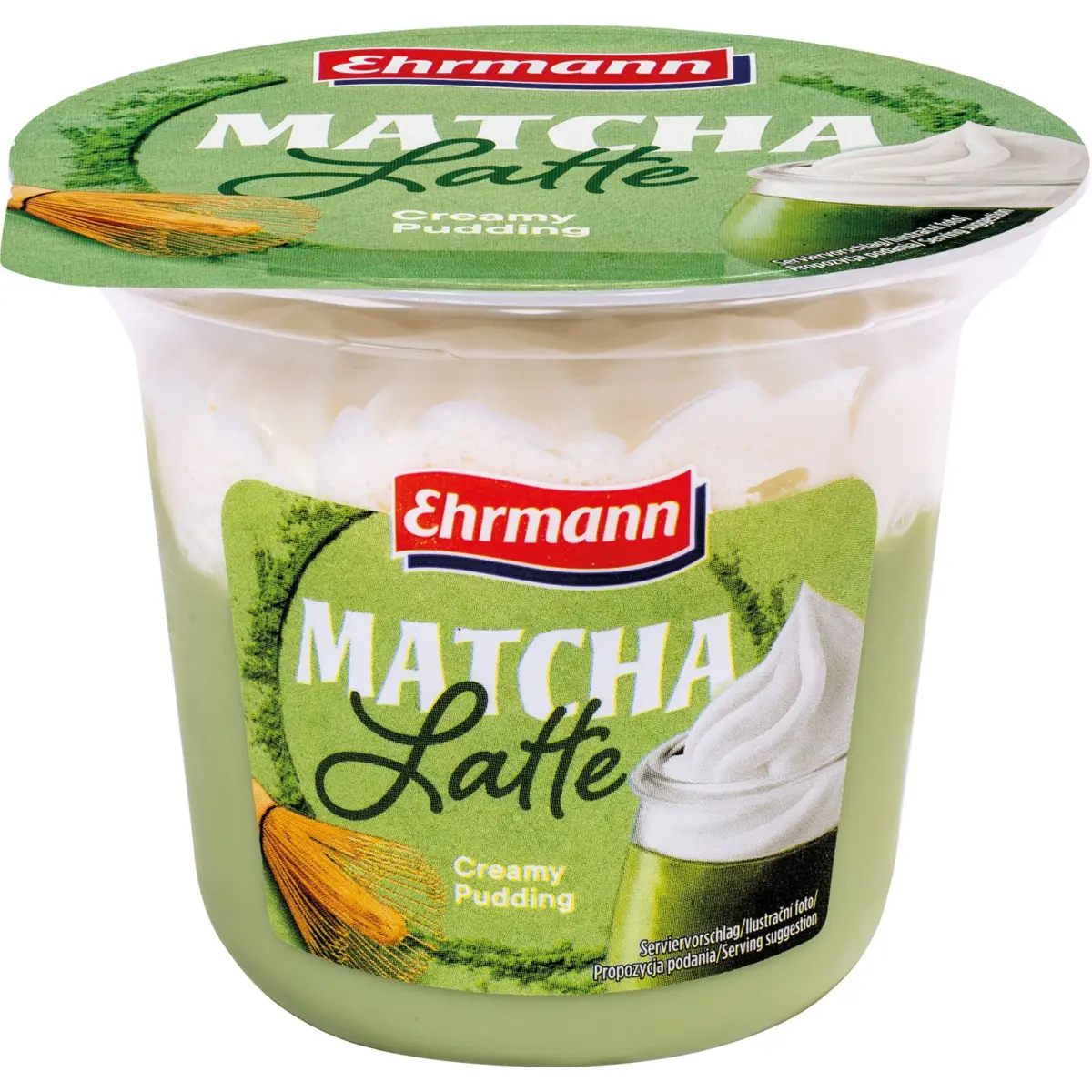 Matcha Latte Creamy Pudding Ehrmann