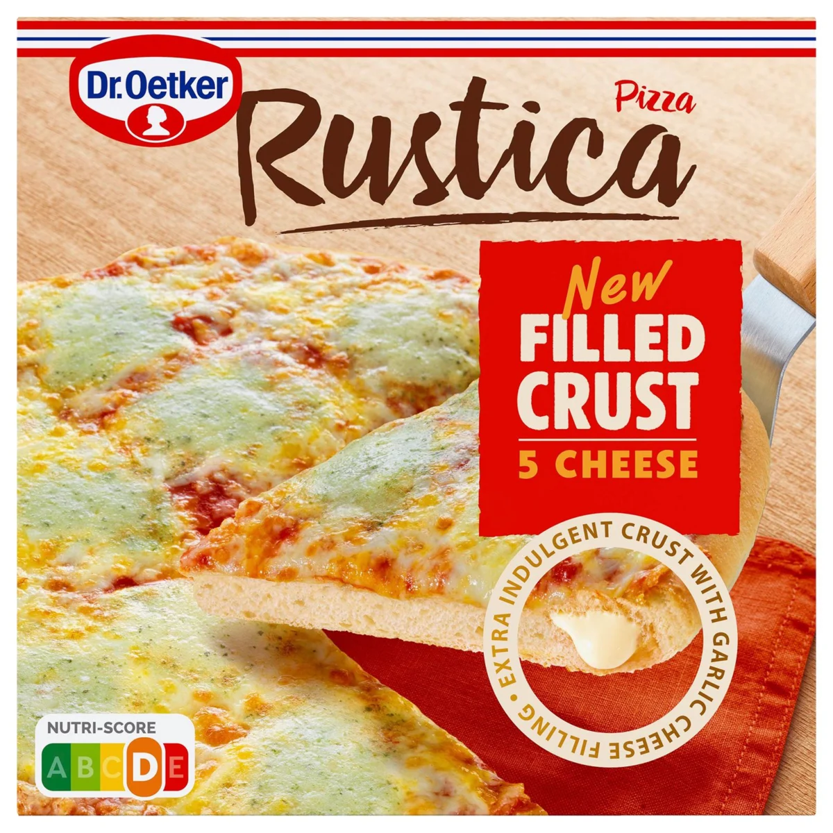 Pizza Rustica 5 Quesos Borde Relleno Dr.oetker