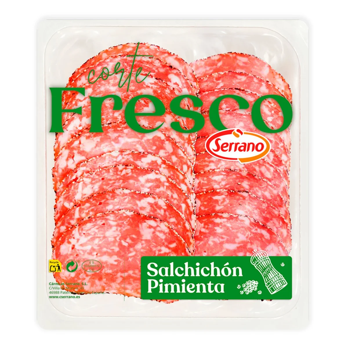 Fresh-cut pepper salchichón Serrano