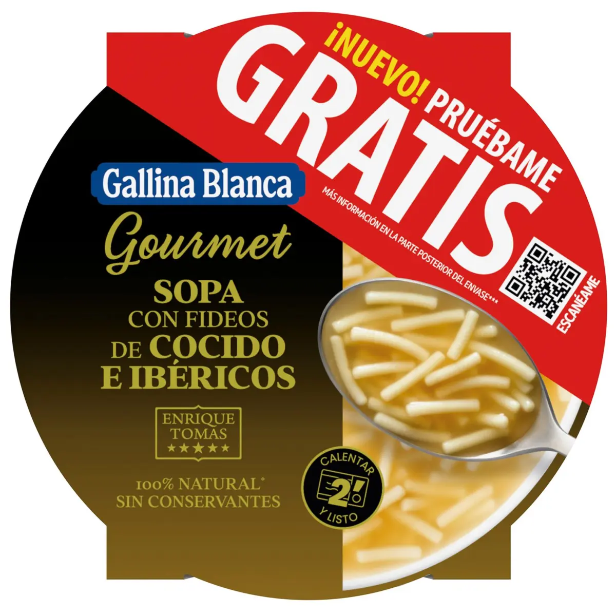Cocido-Suppe mit Nudeln und iberischen Fleischwaren G.blanca
