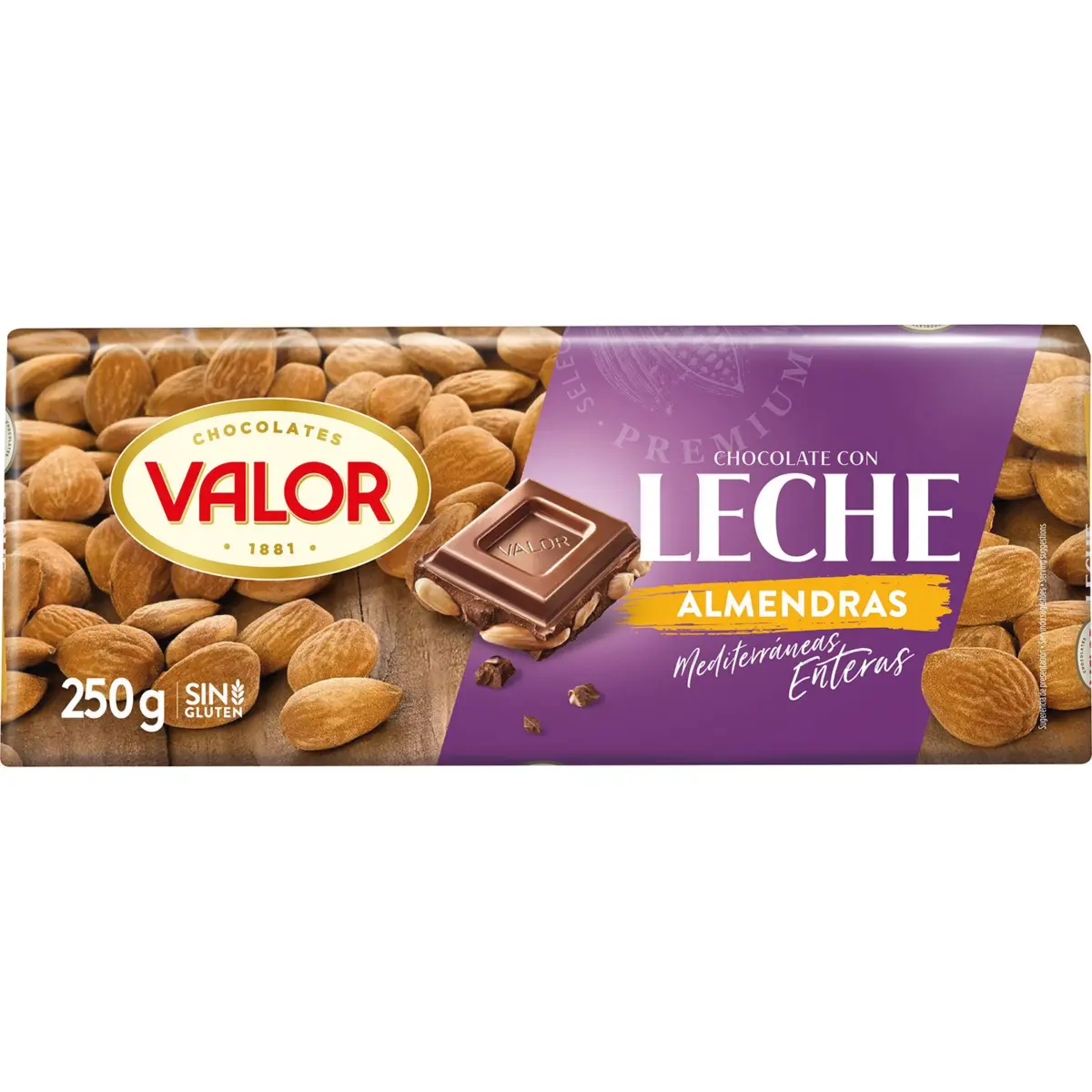 Milchschokolade mit Mandeln Valor
