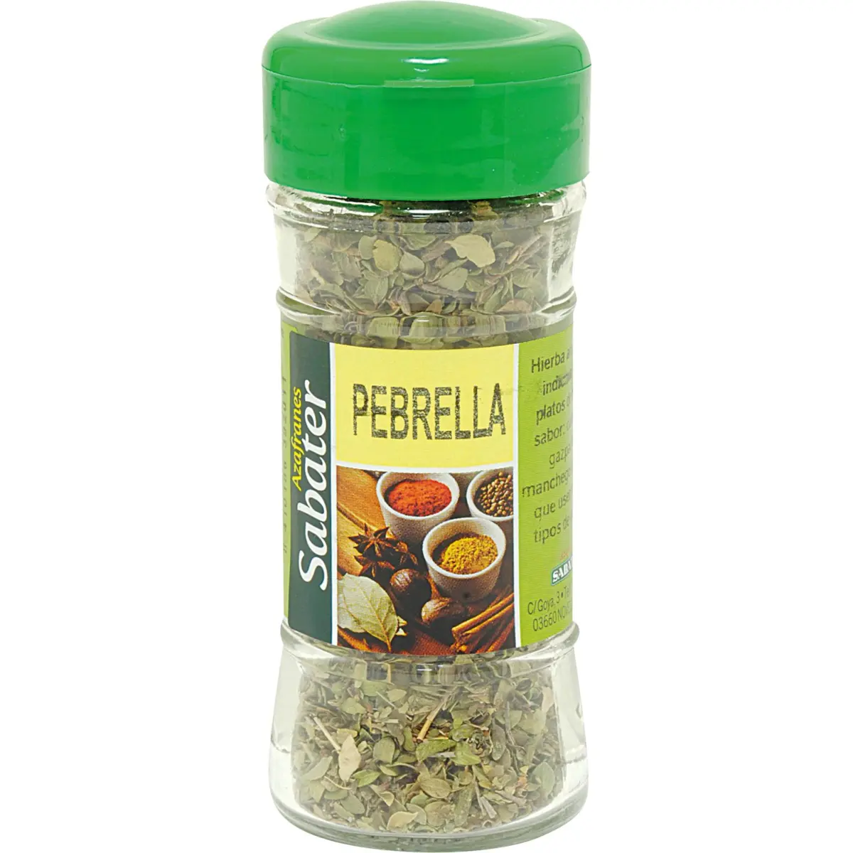 Pebrella im Glas Sabater