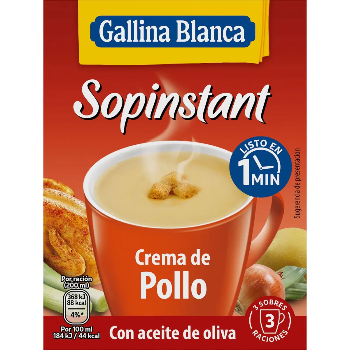 Sopinstant Sahne und Hähnchen, Packung G.blanca