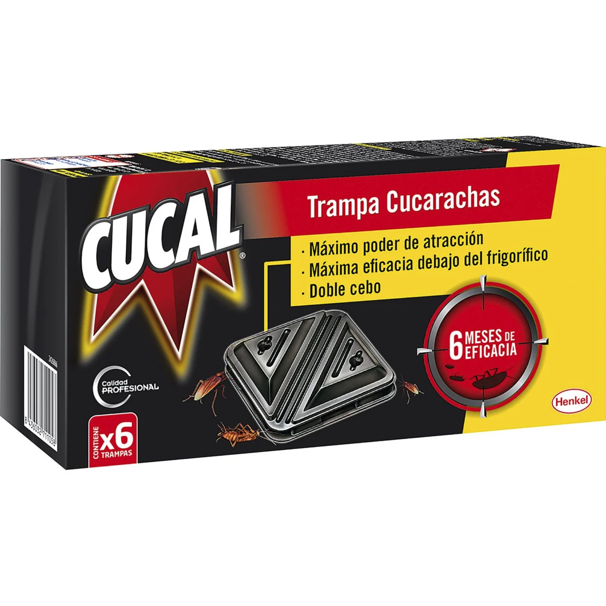 Trampa Cucarachas Doble Cebo Cucal